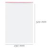 Pungi cu fermoar ziplock, 230 x 320 mm, ACCENTA, 100 buc/set